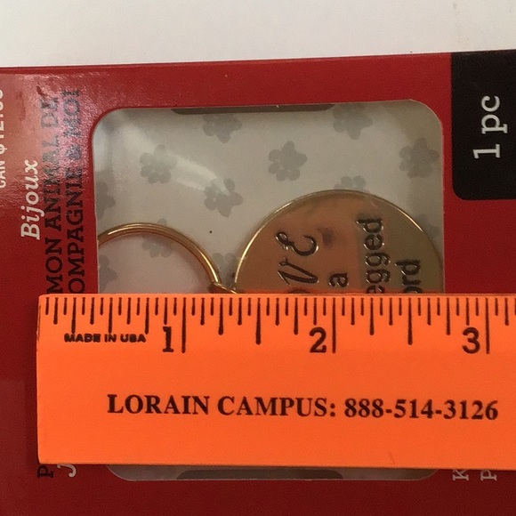 Love Is A Four Legged Word Pet Owner’s Gold Tone Keychain NWT - Picture 9 of 10